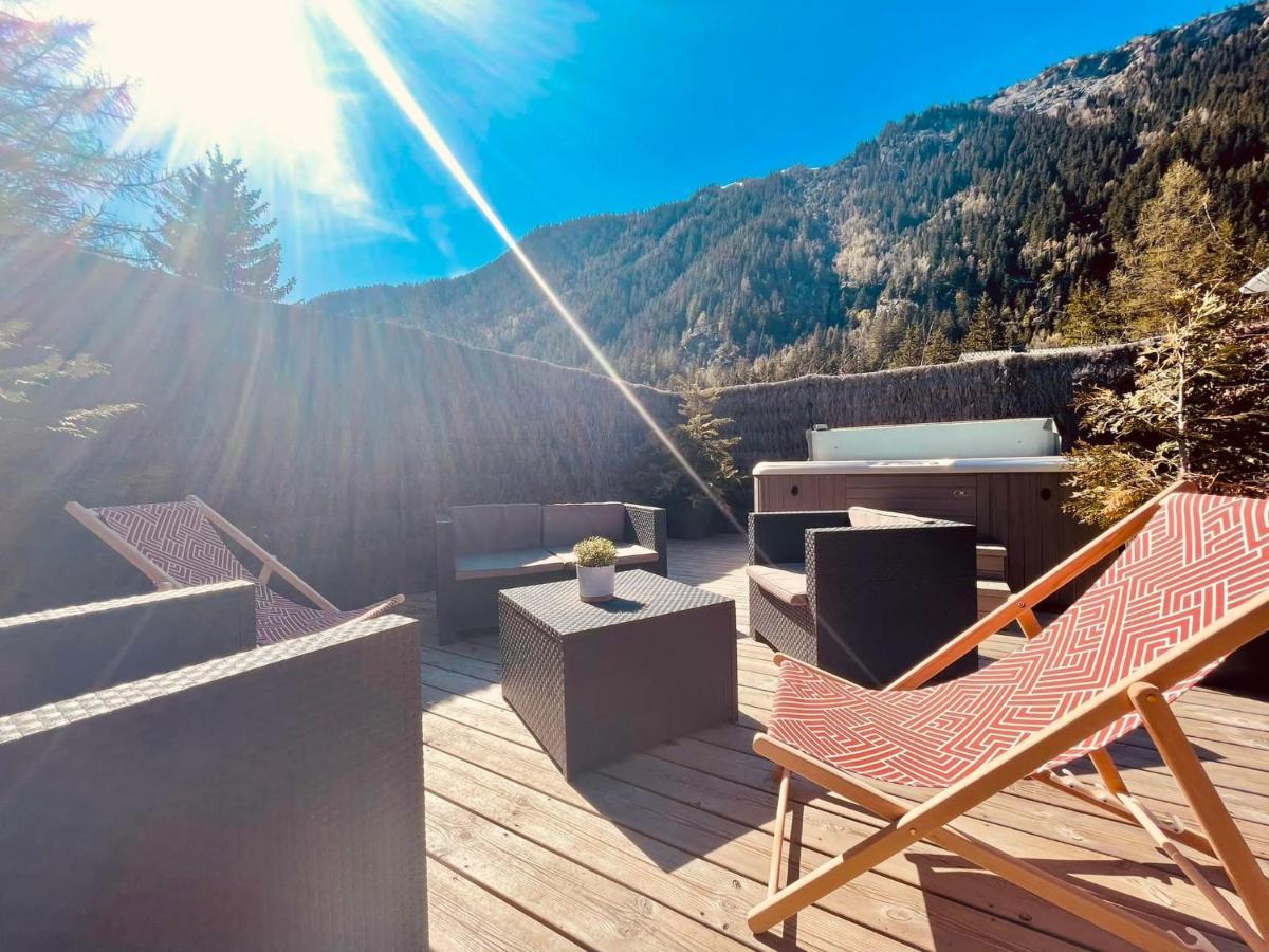 Chalet Le Petit Nicolas, Jacuzzi, Vue Mont Blanc 霞慕尼 外观 照片